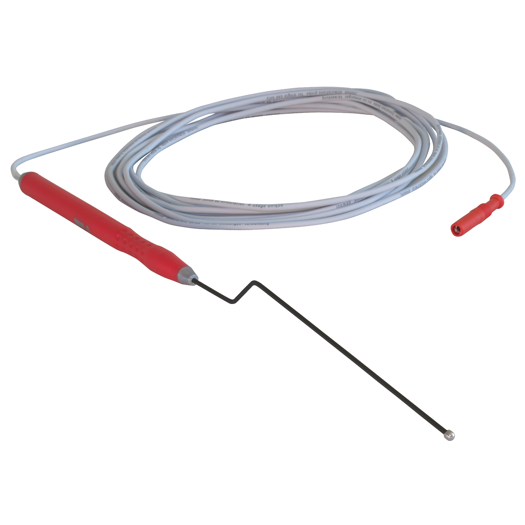 Stimulationssonde 130 mm monopolar, bajonett, Kugelspitze Stimulationssonde 130 mm monopolar, bajonett, Kugelspitze